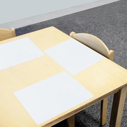 Dry Erase Board Sticker- Whiteboard Stickers-8.3''x11.7'' Removable Dry Erase Sheets- Fridge Dry Erase Paper for Wall/Desk/Refrigerator/Door/Locker/Home/Office/Classroom (White-4 Pcs)