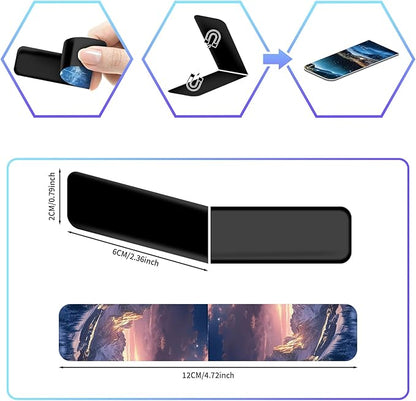 48 Pieces Magnetic Bookmarks Magnet Page Markers - Book Marks for Reading Women & Men with Storage Boxes - Cute Magnet Bookmark Clips for Reading Pleasure（Scenery）