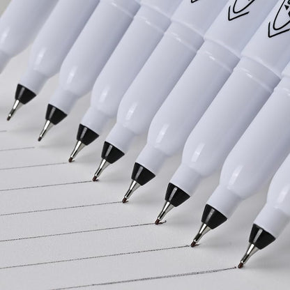 Permanent Markers, Ultra Fine Point, Black, 150 Count, 0.4mm, Fine tip permanent marker set, quick dry, waterproof, fading resists, durable, marks on paper, glass, ceramic, plastic, wood, rock, metal