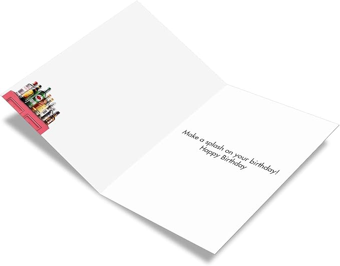 NobleWorks - Funny Happy Birthday Card with Envelope - Colorful Humor Card, Greeting Note - Shower Bar C6350BDG