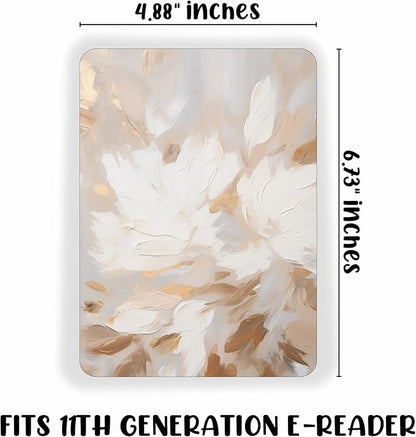 E-reader Cardstock Paper Inserts for Clear Case | 12 pk 4.88 x 6.73” inches Paper White 11th Generation 6.8" Screen Compatible Put Behind Case Colorful Floral Designs Change Out (Design Mix 8)