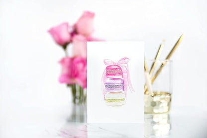 Papyrus Blank Cards with Envelopes, Stack of Macarons (14-Count)