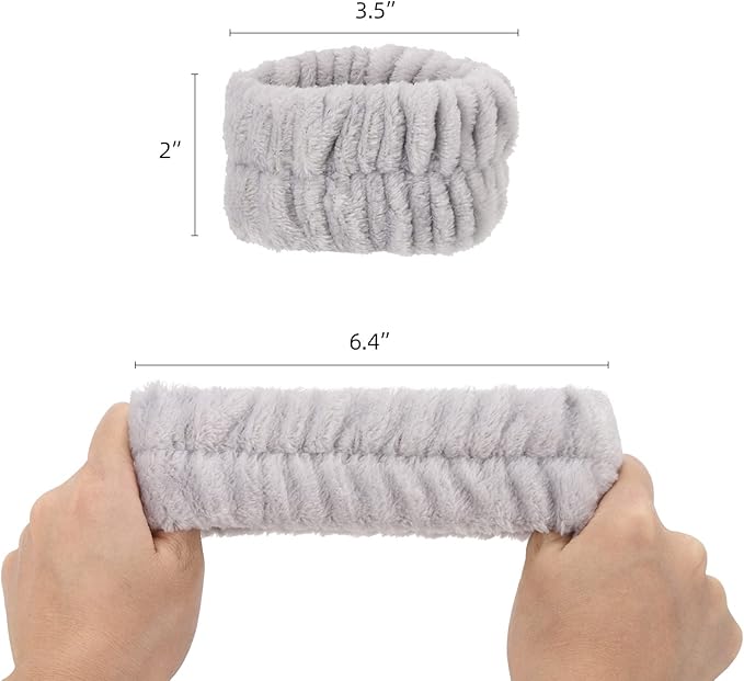 BTYMS 16 Pcs Women Face Wash Wristbands Microfiber Wrist Washband Spa Washband Wrist Towels for Washing Face, Prevent Water Running Down The Arms