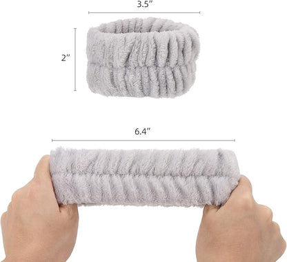 BTYMS 16 Pcs Women Face Wash Wristbands Microfiber Wrist Washband Spa Washband Wrist Towels for Washing Face, Prevent Water Running Down The Arms