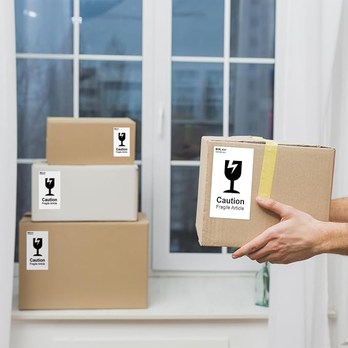 12 Rolls 2.25" X 4" Thermal Printer Labels, 350/Roll - Direct Thermal Labels Compatible with Zebra & Rollo Printers