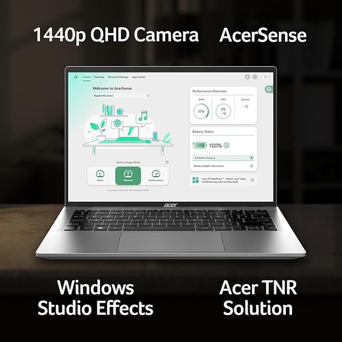 acer Swift Go 14 Intel Evo Thin & Light Laptop | 14" 1920 x 1200 Touch Display | Unlock AI Experiences | Intel Core Ultra 7 Processor 155H | Intel ARC | 16GB LPDDR5X | 512GB SSD | SFG14-72T-718K