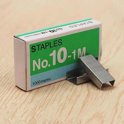 Staples Mini Metal Staples 1000Pcs/Lot No.10-1M Stationary No.10 Binding Stapler Office Binding Supplies Student Stationary School Supplies Manual Staplers