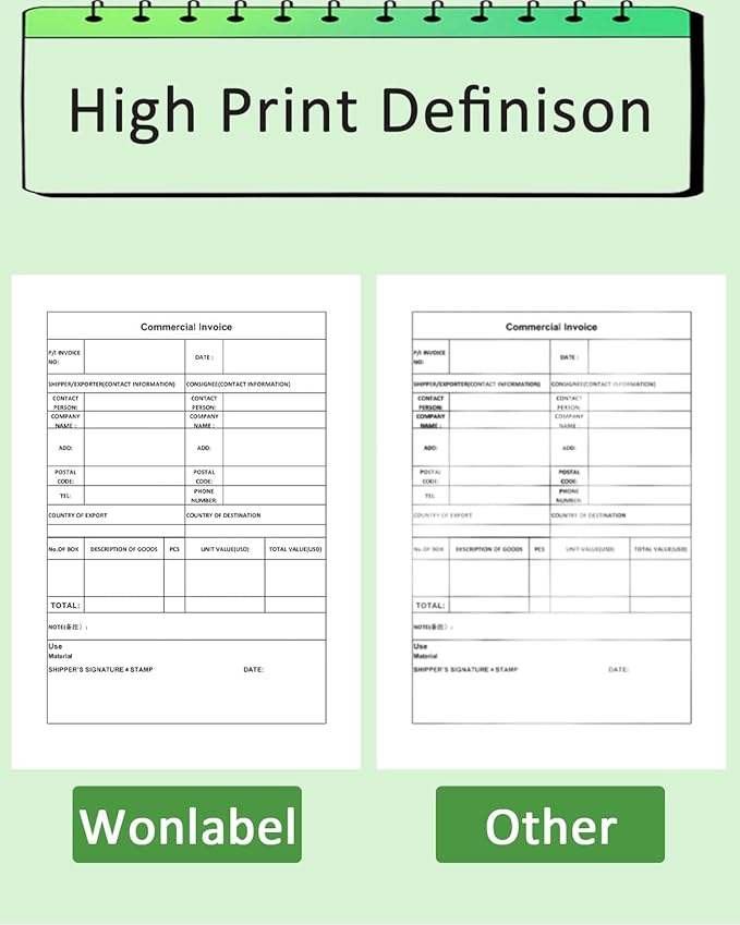 Thermal Printer Paper 8.5 x 11 Inch, US Letter Size Thermal Paper 200 Sheets, Compatible with ITP01/A40 Portable Thermal Printer, Continual Feeding Thermal Paper