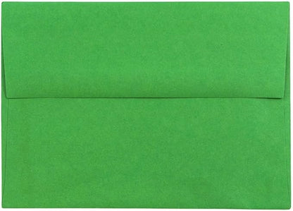 JAM PAPER A6 Colored Invitation Envelopes - 4 3/4 x 6 1/2 - Green Recycled - 100/Pack