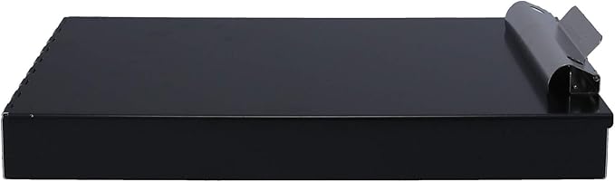 Saunders Metal Clipboard with Storage, Dual Storage Nursing, Letter Size Heavy Duty Contractor with High Capacity Clip and Self Locking Latch, Black, Proudly Made in USA