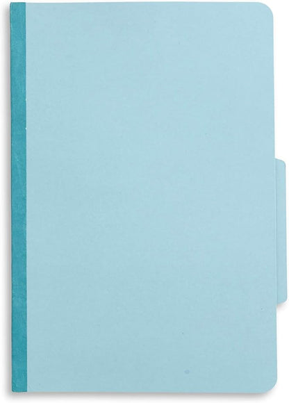 10 Blue Legal Size Classification Folders - 2 Divider 2 Inch Tyvek expansions - Durable 2 Prongs Designed to Organize Standard Law Client Files, Office Reports - Legal Size, 8 3/4 x 14 3/4, 10 Folders