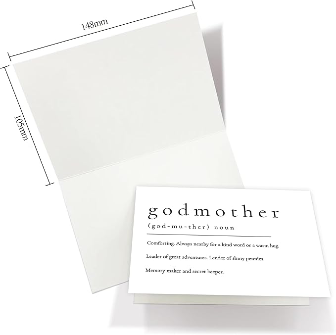 Will You Be My Godmother, God Mother's Proposal Card Gifts with Envelope, Cute Gifts for Godmother On Wedding Day.（Godmother A）