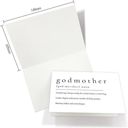 Will You Be My Godmother, God Mother's Proposal Card Gifts with Envelope, Cute Gifts for Godmother On Wedding Day.（Godmother A）