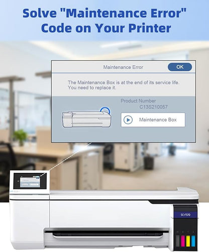 C13S210057 Maintenance Box Tank (C13S210057 / SC13MB / S2100) Replacement for SureColor F570 F571 T2170 T3170 T5170 Printer 2-Pack