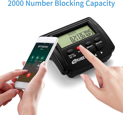 Bisofice Call Blocker for Landline Phones Telephone 2000 Caller ID Box Blocking One Touch Number Block Device Block Unwanted Robocalls and Nuisance Calls