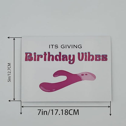 Funny Birthday Card for Women Men,Birthday Gift for Sister Wife Husband Friend-ITS GIVING Birthday Uibes