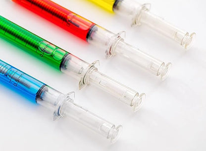 40PCS Syringe Ballpoint Pen Assorted Colors Syringe Shape Pen Novelty Pen for Nurses,Imaginary Doctor Play,Nursing Student Party Favor Gifts