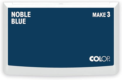 COLOP Make Series, Ink Stamp Pads, with Non-Toxic Premium Ink, Water-Based Acid-Free (Noble Blue, Make 3-3-1/2" x 6-1/4")