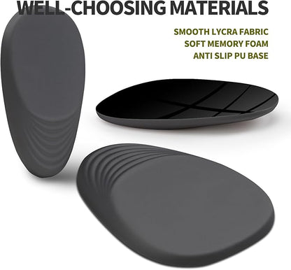 Hokafenle Ergonomic Mouse Pad Wrist Support, Terraced Slope Carpal Tunnel Wrist Pad for Mouse with Unibody Memory Foam, Wrist Rest Pain Relief Mousepad (Dark Grey, 11.8x7.9 in)