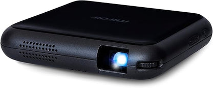 Introducing The Miroir M76, The Ultimate Portable Wireless Projector. Enjoy Movies, Gaming, and Videos Anywhere with its Battery-Powered Design and Compatibility with Multiple Devices