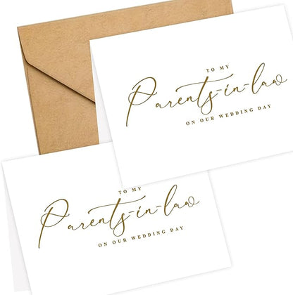 LADY&HOME To My Parents-in-law on Wedding Day Card