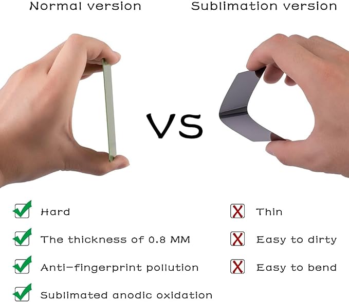 Thick Green Aluminum Metal Business Cards Anodized Aluminum 86 X 54 X 0.8mm 15 pcs Include Protector Sleeves(Frosted)