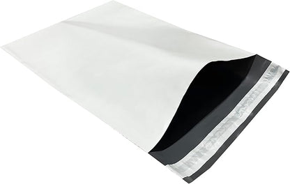 Colored Poly Mailers Pack of: Be creative with your packaging with Colored mailers (White, 10" x 13" pack of 200)