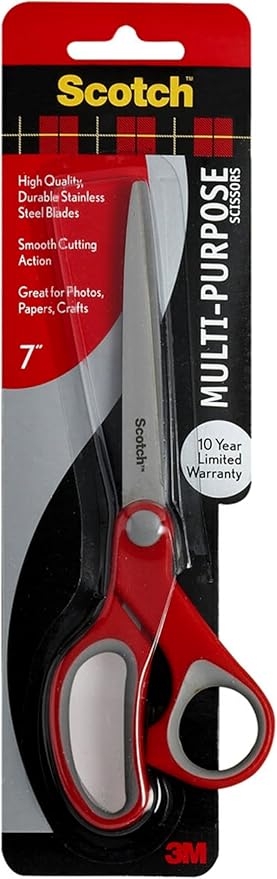 Scotch 7" Multi-Purpose Scissors, Great for Everyday Use (1427)