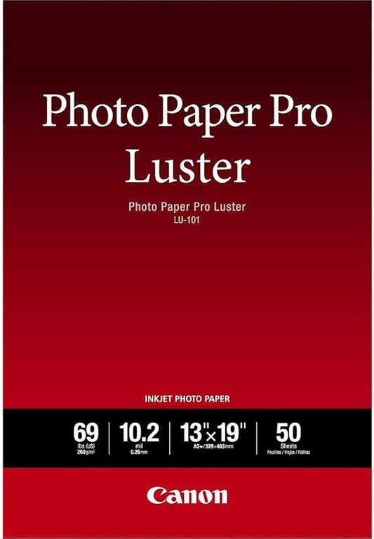 Canon LU-101 13X19(50) Luster Photo Paper, 13" x 19" (50 Sheets)