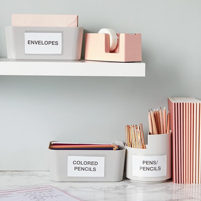 Juvale 30 Pieces Clear Adhesive Pockets for Planners and Binders, Peel and Stick Index Card and Photo Pockets, Office Notebook Folder Sleeves (4 Sizes)