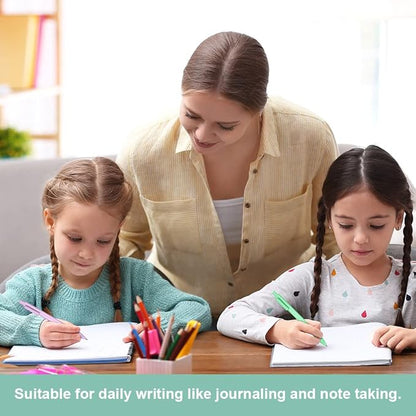 AUAUY Retractable Gel Pens, 15PCS Cute Retractable Quick Dry Gel Ink Pen, Cute Pens 0.5mm Medium Point Black Ink Quick Drying for Writing Drawing Journaling Note Taking School Office Home