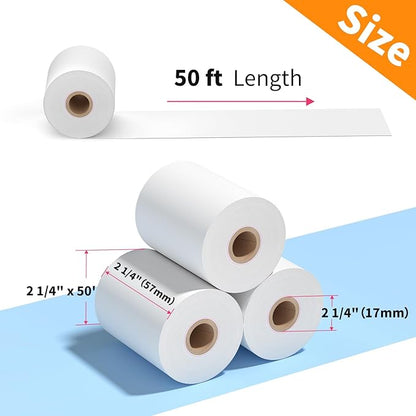 10 Rolls 2 1/4" x 85' Thermal Paper Cash Register POS Receipt Paper Fits for Most Credit Card Terminals