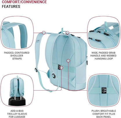 SwissGear Orientation, Light Blue, 17.75-Inch