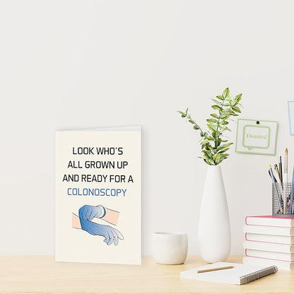 Funny Birthday Cards for Women Men, Birthday Prank Gifts Cards, Interesting Doctor To Do The Examination Card for Family, Naughty Funny Cards for Sister Brother, Rude Bday Cards for Friends