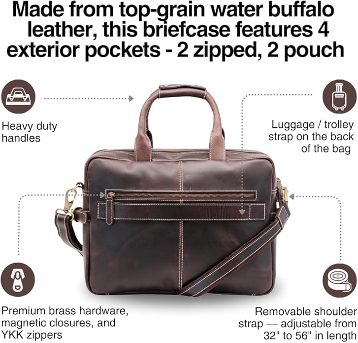 Buffalo Leather Pilot Bag