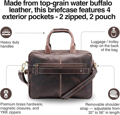 Buffalo Leather Pilot Bag