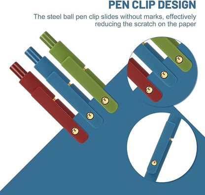 Ddaowanx Colorful Gel Pens, 0.5mm Fine Point Retractable,Multi Colored Pens for Journaling and Sketching, Teacher Must Haves,Teacher School Supplies, Gifts for Women (6Pcs-Vintage Colors)