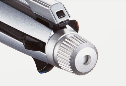 uni Jetstream 4&1 Metal Edition, 0.5mm Ballpoint Pen (Black, Red, Blue, Green) and 0.5mm Mechanical Pencil, Ice Silver (MSXE52000A05.81)