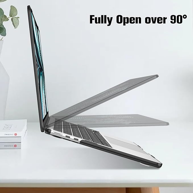 Fintie Case for MacBook Air 13.6 Inch A3113 A2681 (2022 2023 2024 Release) - Snap On Hard Shell Cover for MacBook Air 13.6" M2 M3 Chip with Liquid Retina Display and Touch ID (World Map)