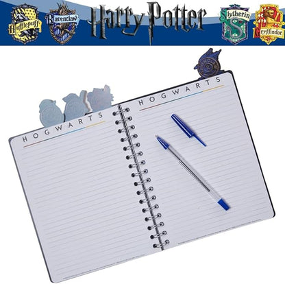 Innovative Designs Harry Potter Hogwarts Tab Journal Notebook, Spiral Bound, 96 Lined Pages, 8 x 7 inches, Black