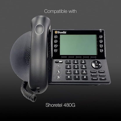 Global Teck U10p Plantronics - Poly Type Headset Telephone Cord Compatible with Mitel, Aastra, Polycom, Nortel, Meridian Landline Phones - For Plantronics H and HW series Corded Headsets and EncorePro