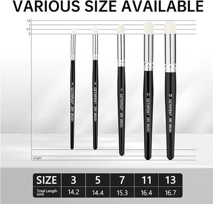 Dry Brush Miniature Painting,Dry Brush Set,5 Sizes Hobby Detail Paint Brush Set,Acrylic Paint Brushes for Tabletop & Wargames,40k,Citadel,Scale Model,DND Miniatures,Watercolor Oil Painting