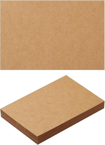 50 Sheets Blank Cardstock Paper 250 GSM Thick Heavy Cards Stock for DIY Art Projects, Card Making, Postcards, Greeting Cards, Birthday Party, Wedding Invitation (Brown, 4x6 inches)