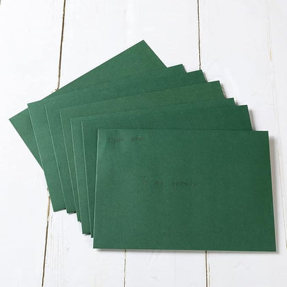 Wishop 100 Pack Dark Green A7 Envelopes Self-Adhesive 5x7 Envelopes for Invitations, 5x7 Greeting Cards