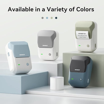 NIIMBOT B1 Label Maker Machine with Tape, Thermal Label Printer Easy to Use for Office, Home, Business, 2 Inch Label Maker with 2'' x1.18'' Labels-230pcs/Roll