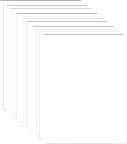40 Sheets Bright White Cardstock 8.5 x 11 Printer Paper, 75lb Thick Craft Paper Card Stock for Wedding Invitations, Memus, DIY Making Cards, Business Cards, Menus, Birthday