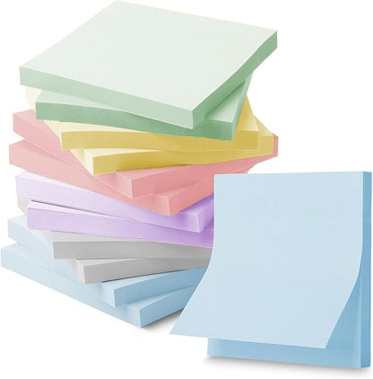 Mr. Pen- Bulk Sticky Notes, Morandi Colors Self-Stick Aesthetic, Colorful, 3”x3”, 12 Pads