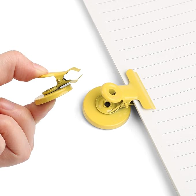 VNDUEEY 20 Pack Multicolored Magnetic Clips Fridge Magnets with Clips, Refrigerator Magnet Clips, Magnet Clips for Whiteboard on Home& Office