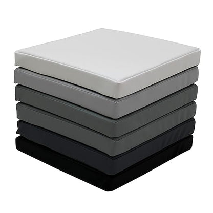 Factory Direct Partners SoftScape 15 inch Square Classroom Floor Cushions with Handles; Flex Seating for Daycare, Preschool, Playroom; 2 inch Thick Deluxe Foam (6-Piece) - Gray/Light Gray, 12228-GYLG