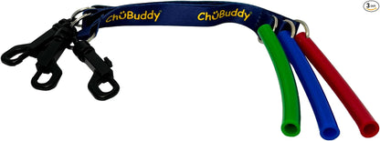 Chubuddy Strong Tubes 3 Pack, Blue, Green & Red - Clip-on- Sensory Chewable Toy for Ages 3+ | Autism, ADHD, Oral Sensory, Special Needs